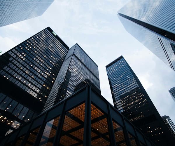 Modern office building and commercial cleaning services